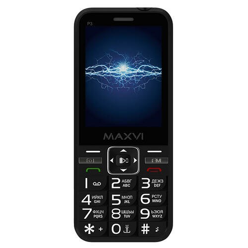 Телефон MAXVI P3 Black (черный) 