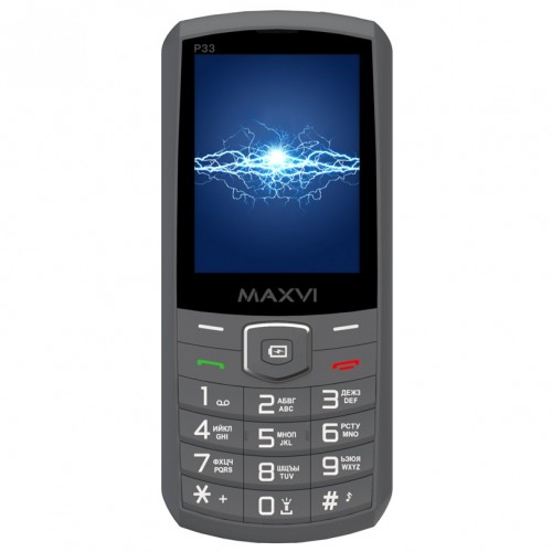 Телефон MAXVI P33 Dark Grey (темно-серый) 1