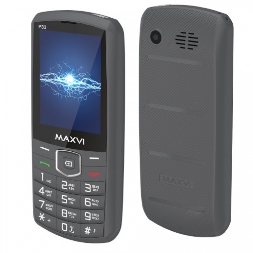 Телефон MAXVI P33 Dark Grey (темно-серый) 