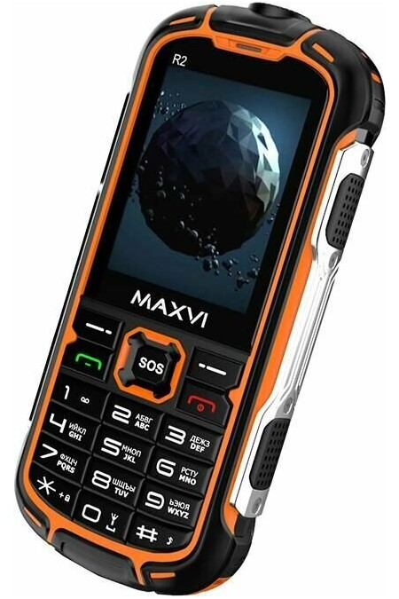 Телефон MAXVI R2 up Orange (оранжевый) 4