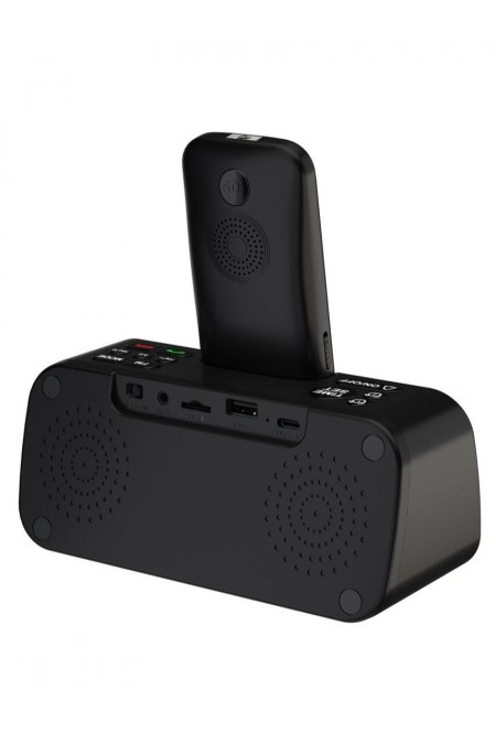 Телефон MAXVI RT-03 + док-станция Black (черный) 1