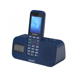 Телефон MAXVI RT-03 + док-станция Blue (синий)