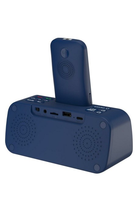Телефон MAXVI RT-03 + док-станция Blue (синий) 1