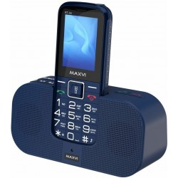 Телефон MAXVI RT-04 + док-станция Blue (синий)