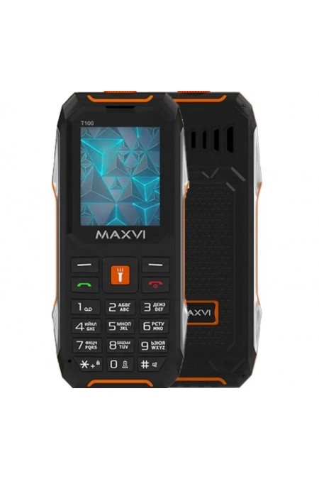 Телефон MAXVI T100 Black/Orange (черный/оранжевый) 5