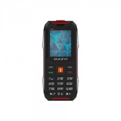 Телефон MAXVI T100 Black/Red (черный/красный)