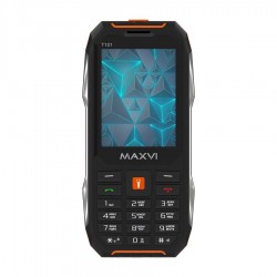 Телефон MAXVI T101 Black/Orange (черный/оранжевый)