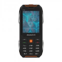 Телефон MAXVI T101 Black/Orange (черный/оранжевый)