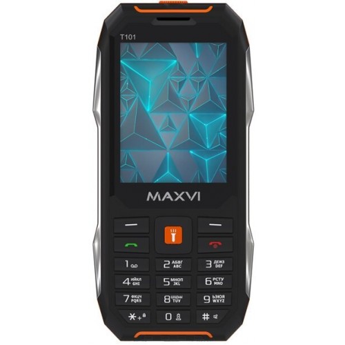 Телефон MAXVI T101 Black/Orange (черный/оранжевый) 9