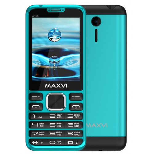 Телефон MAXVI X10i Aqua Blue (голубой) 1