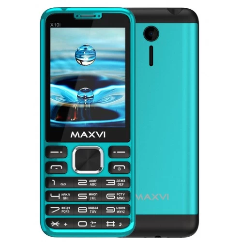 Телефон MAXVI X10i Aqua Blue (голубой) 1