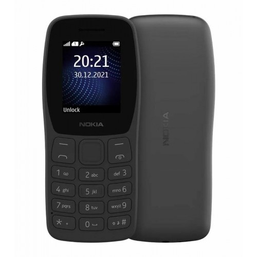 Телефон Nokia 105 DS (TA-1416) (без з/у ) Charcoal (угольно-черный) 