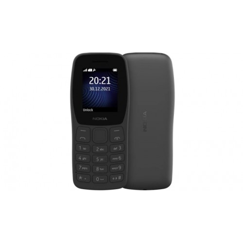 Телефон Nokia 105 SS (TA-1423) Charcoal (угольно-черный) 