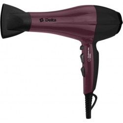 Фен DELTA DL-0937 (черный/бордовый)