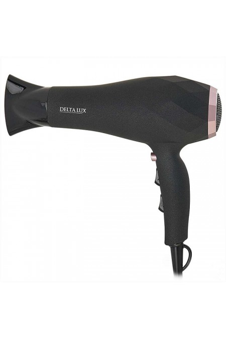 Фен DELTA LUX DL-0941 (черный/розовый) 