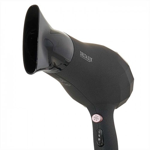 Фен DELTA LUX DL-0941 (черный/розовый) 2
