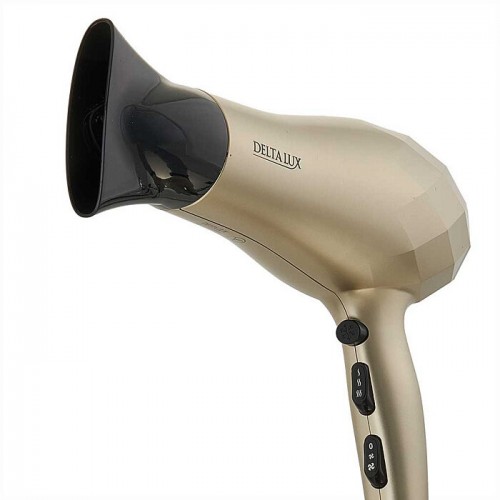 Фен DELTA LUX DL-0941 (черный/золотой) 1