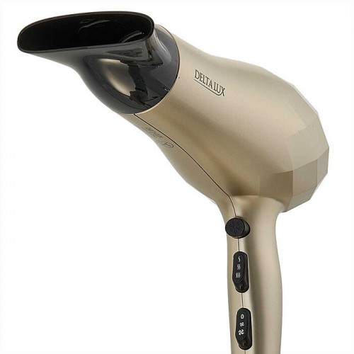 Фен DELTA LUX DL-0941 (черный/золотой) 2