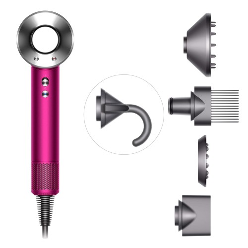 Фен Dyson Supersonic HD07 Fuchsia/Nickel (без кейса) (фуксия/никель) 