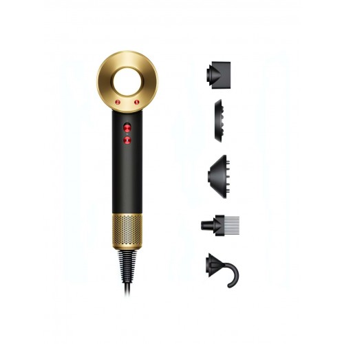 Фен Dyson Supersonic HD07 Onyx/Gold (без кейса) (черный/золотой) 