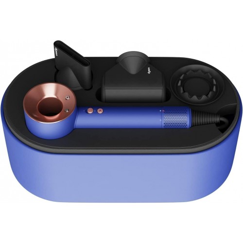 Фен Dyson Supersonic HD08 Vinca Blue/Rose Gold (с кейсом) (синий/розовое золото) 3