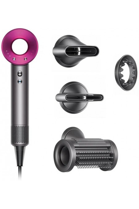 Фен Dyson Supersonic HD15 Nickel /Fuchsia (без кейса) (никель/фуксия) 1