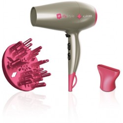 Фен GA.MA Diamond my style (GH0304) (серый/розовый)