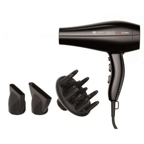 Фен GA.MA Diva 3D Therapy (GH3536) (черный) 