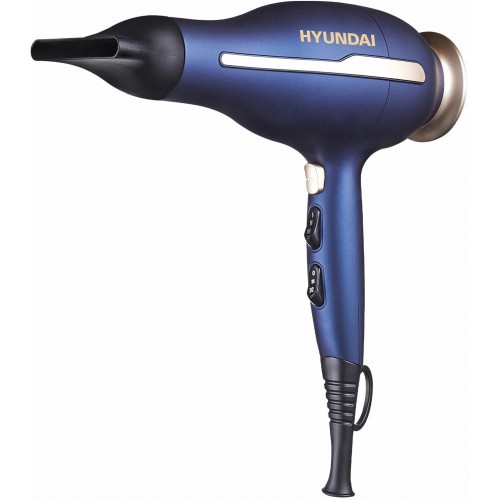 Фен HYUNDAI H-HDI0758 (синий/золотой) 