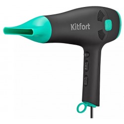 Фен Kitfort КТ-3222 (черный/бирюзовый)