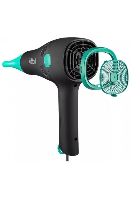 Фен Kitfort КТ-3222 (черный/бирюзовый) 3