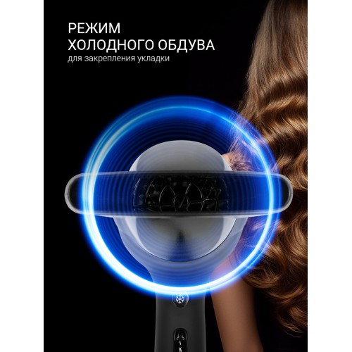 Фен Polaris PHD 2245Ti (черный/зеленый) 3