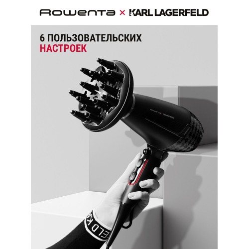 Фен Rowenta Karl Lagerfeld CV887LF0 (черный) 3