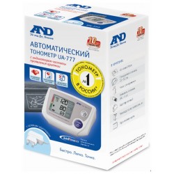 Тонометр AND UA-777 с адаптером (белый)