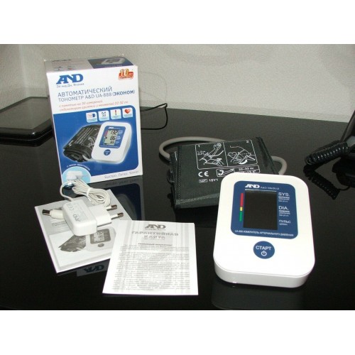 Тонометр AND UA-888AC c манжетой 23-37 см и сетевым адаптером (белый) 2