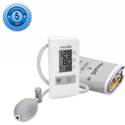 Тонометр Microlife BP N1 Basic (белый/серый) 