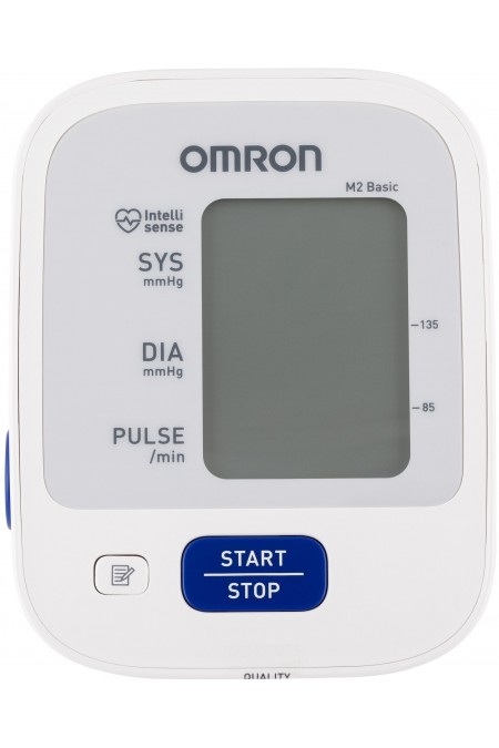 Тонометр Omron M2 Basic + адаптер + универсальная манжета (HEM-7121-ALRU) (белый) 8