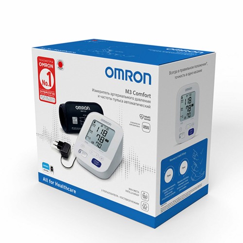 Тонометр Omron M3 Comfort (HEM-7155-ALRU) (белый/черный) 8