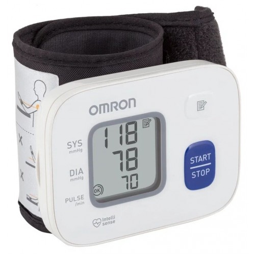 Тонометр Omron RS2 (HEM-6121-RU) (белый) 