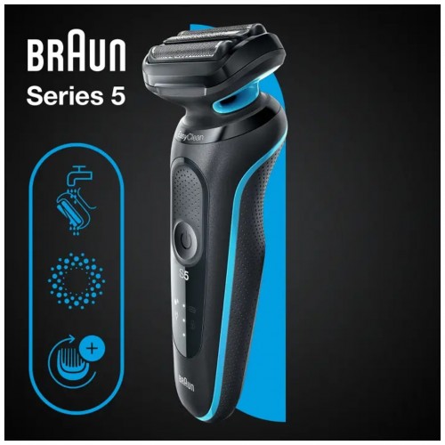 Электробритва Braun Series 5 51-M1000s (черный/синий) 4