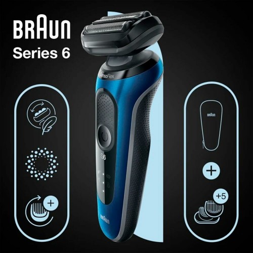 Электробритва Braun Series 6 61-B1500s (синий/черный) 9