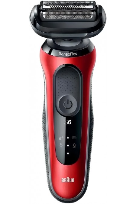 Электробритва Braun Series 6 61-R1200s (красный/черный) 