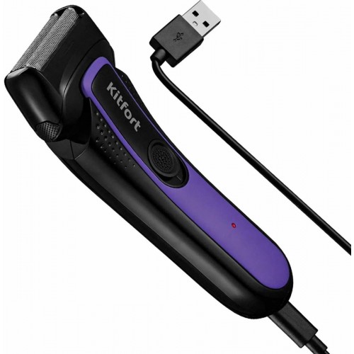 Электробритва Kitfort КТ-3111 (черный/фиолетовый) 5