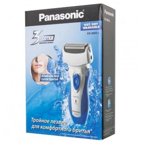 Электробритва Panasonic ES-6003-S520 (серебристый/синий) 8