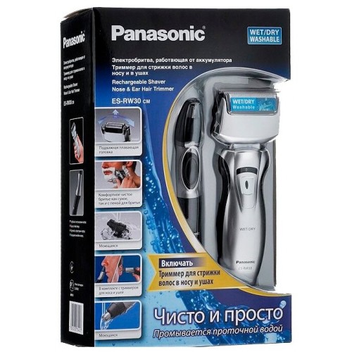 Электробритва Panasonic ES-RW30-CM520 (серебристый/черный) 3
