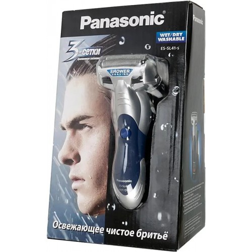 Электробритва Panasonic ES-SL41-S520 (серебристый/синий) 9