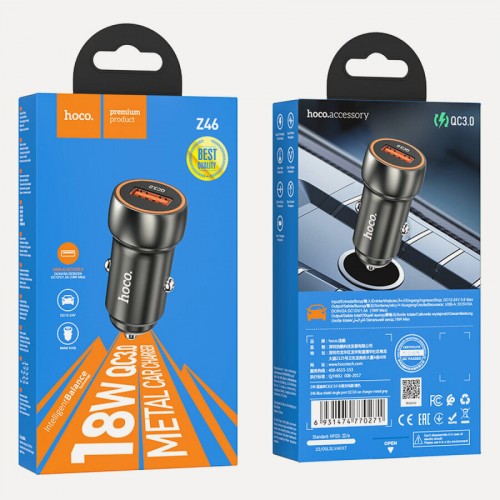 Автомобильное зарядное устройство Hoco Z46 3