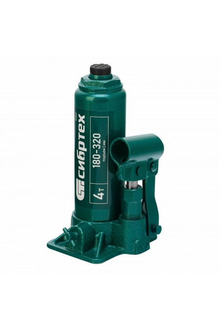 Домкрат бутылочный гидравлический Сибртех 50802 4 т 180-320 мм 4