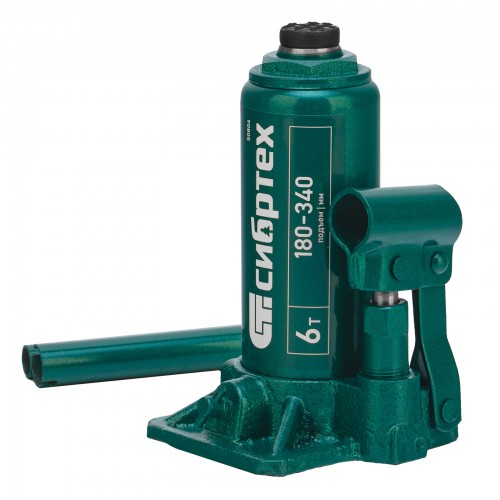 Домкрат бутылочный гидравлический Сибртех 50804 6 т 180-340 мм 1
