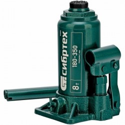 Домкрат бутылочный гидравлический Сибртех 50805 8 т 180-350 мм